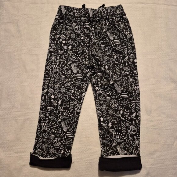 Amy Coe boys size 4T black and white skull magic eye, multi design joggers NWOT - Picture 3 of 5